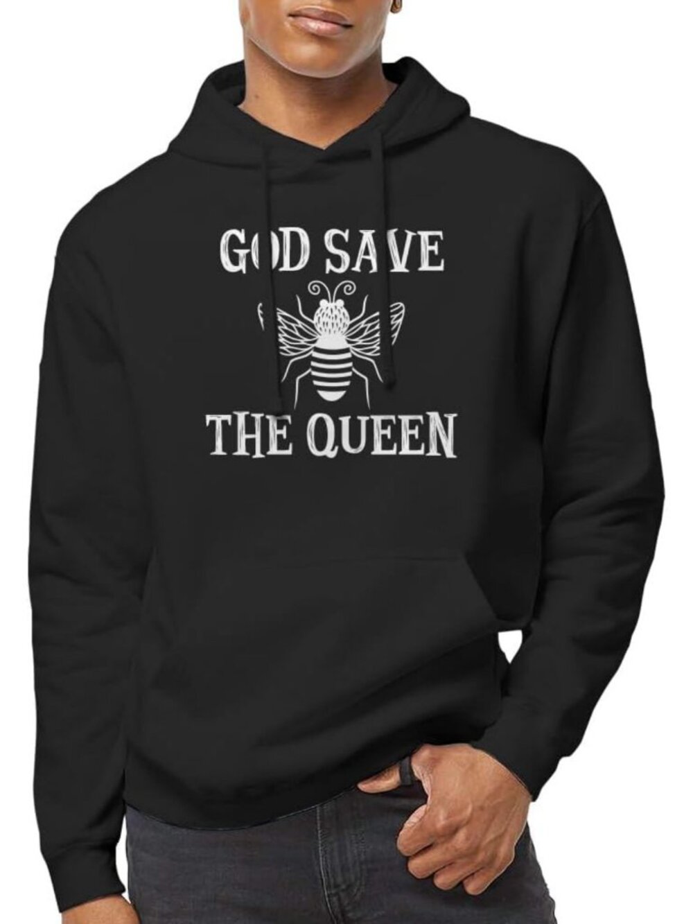 Cozy Unisex Hoodie | Indica-Inspired Design | God Save the Queen Graphic